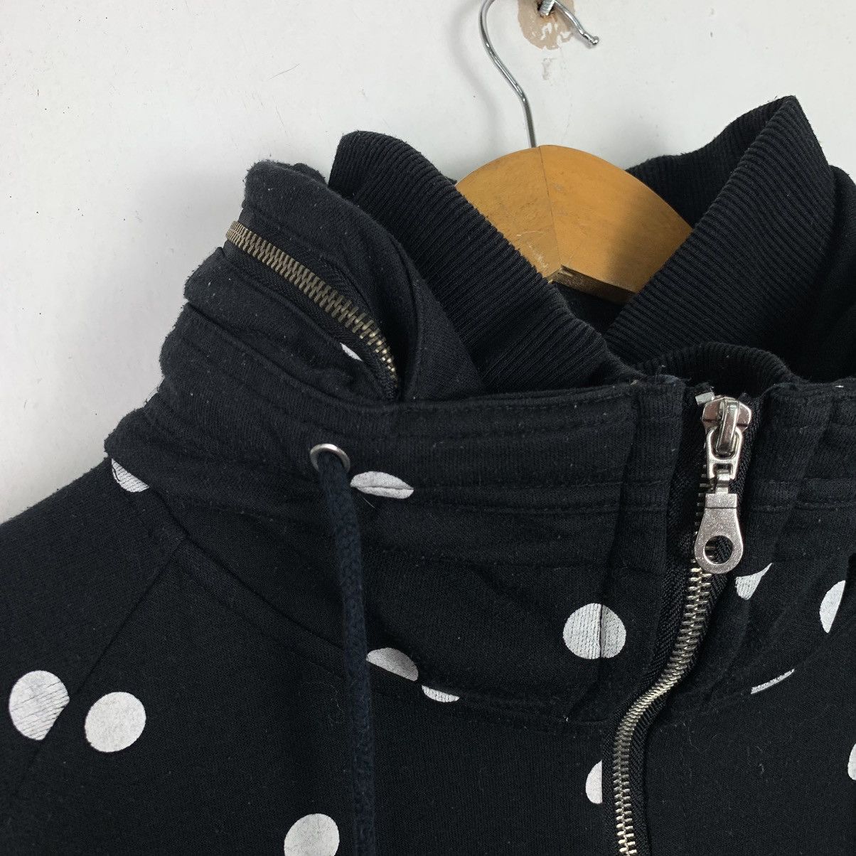 Japanese Brand Vintage polka dot zip up hoodie Size L / US 10 / IT 46 - 12 Thumbnail