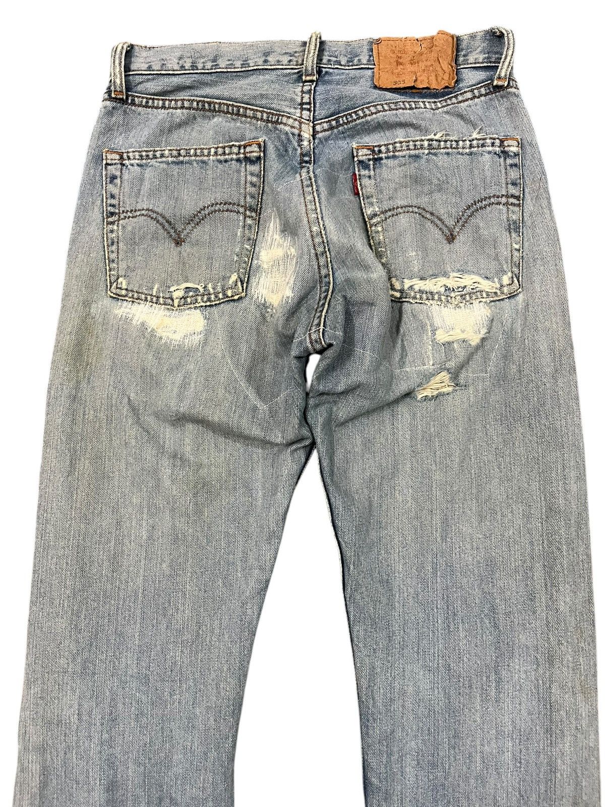 LVC × Levi's × Levi's Vintage Clothing Vintage Levi’s 505 Ripped Grunge Distressed Denim Size US 29 - 6 Thumbnail