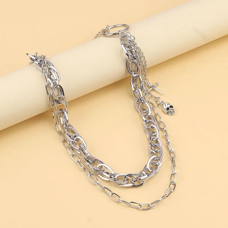 Vintage Hip Hop Skull Pants Waist Chain Size ONE SIZE - 4 Thumbnail