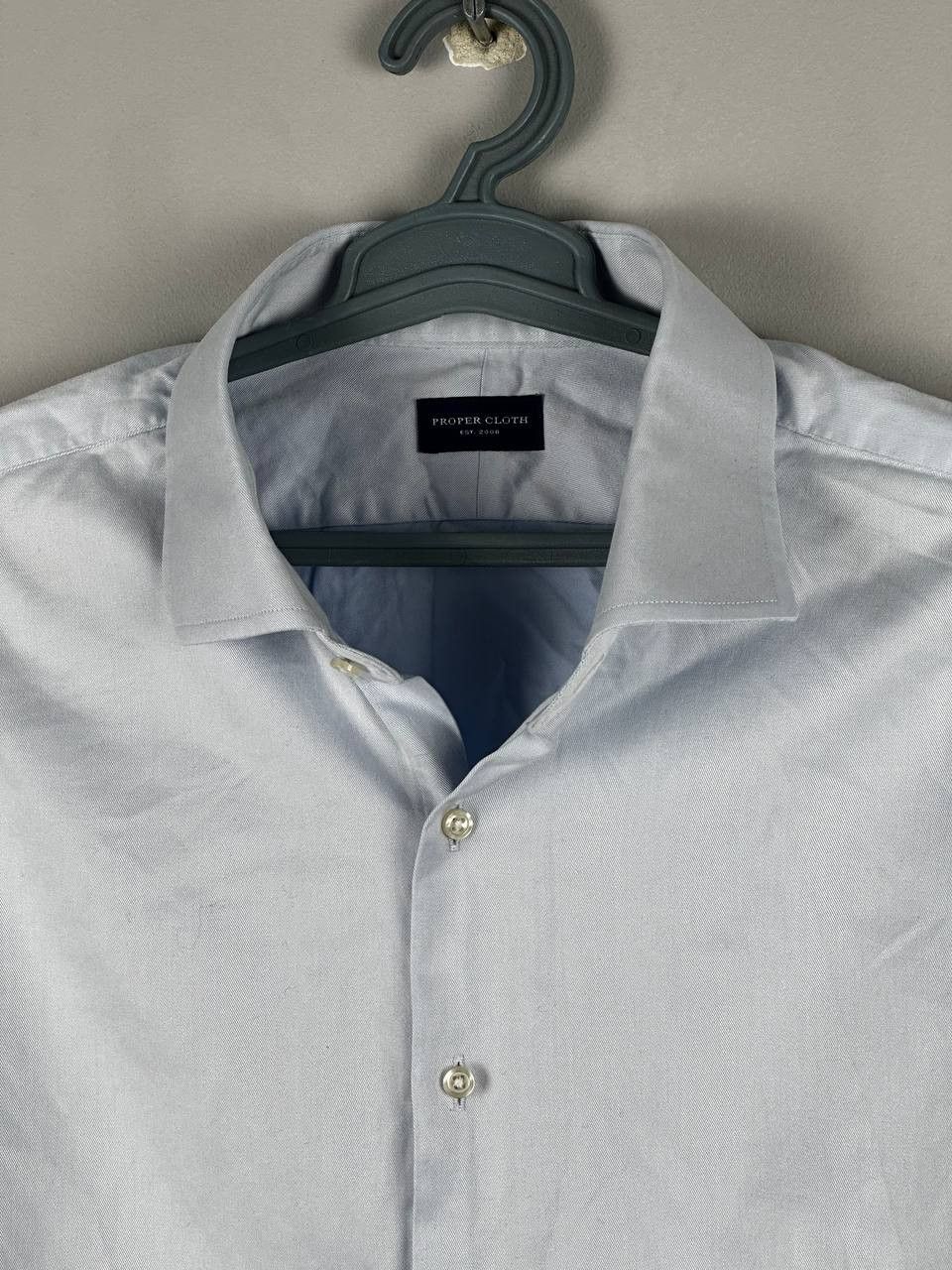 J. Press Proper Cloth Luxury Blue Dress Shirt Size US L / EU 52-54 / 3 - 4 Thumbnail