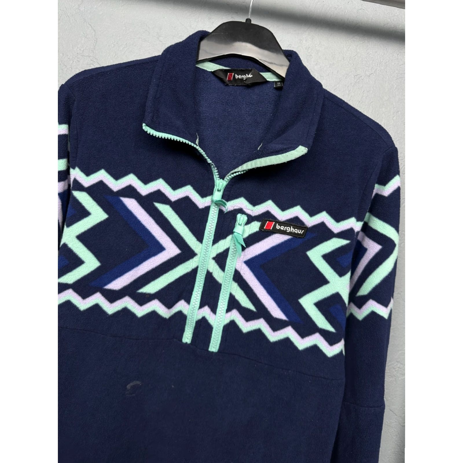 Berghaus Berghaus Mens 1/4 Zip Fleece Jacket L Blue Jacket Mens XS? Size US L / EU 52-54 / 3 - 2 Thumbnail