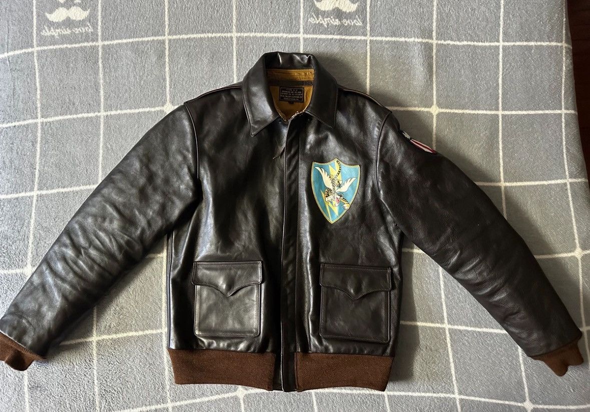 The Real McCoy's The Real McCoy's A2 Pilot's Jacket Size US L / EU 52-54 / 3 - 1 Thumbnail