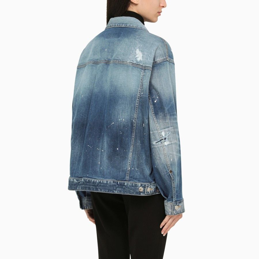 Dsquared2 o1d2blof0824 Denim Jackets in Blue Size XS / US 0-2 / IT 36-38 - 3 Thumbnail
