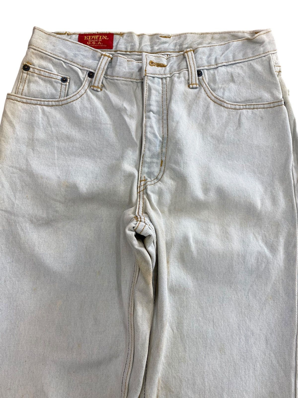 Edwin Edwin Acid Light Wash Style Straight Leg Jeans Size US 28 / EU 44 - 2 Thumbnail