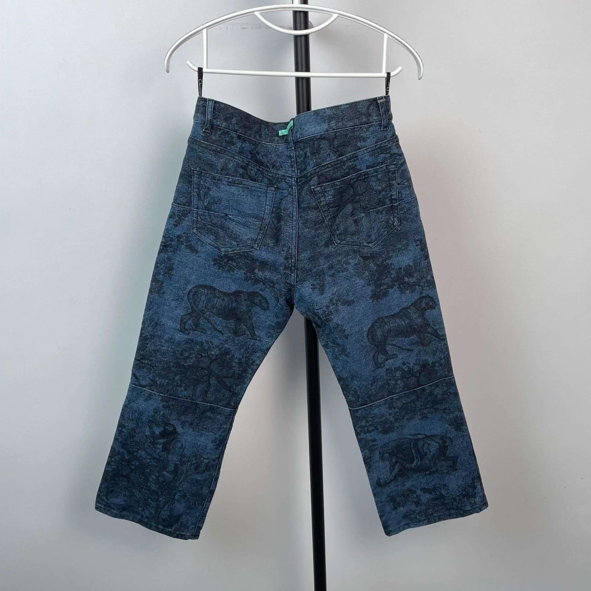 Dior Dior Zoo Print Jeans 38W Blue Size 27" / US 4 / IT 40 - 2 Thumbnail