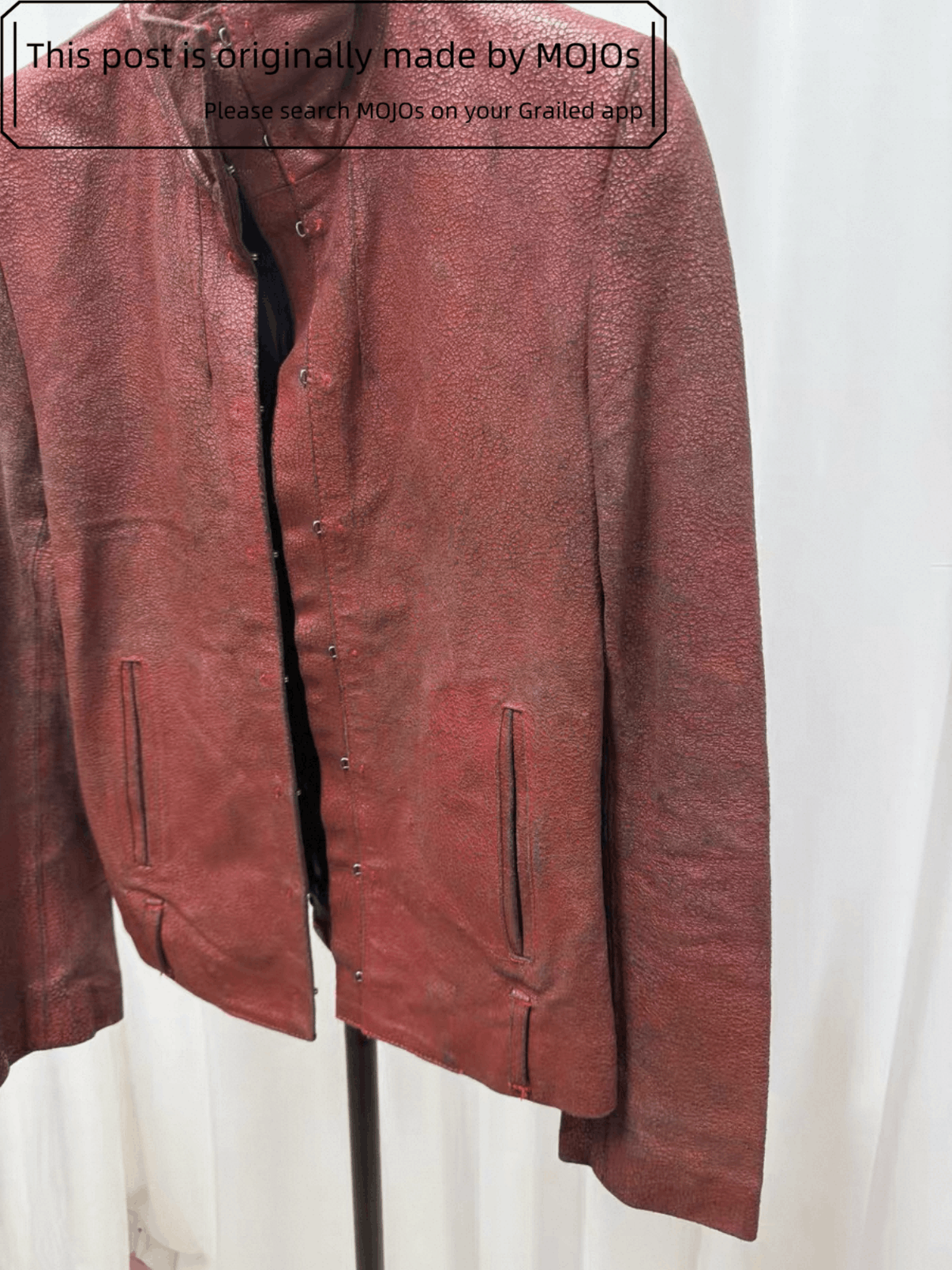 Ann Demeulemeester Sz 36 Ann Demeulemeester Splash Leather Jacket mojos Size US XS / EU 42 / 0 - 2 Thumbnail
