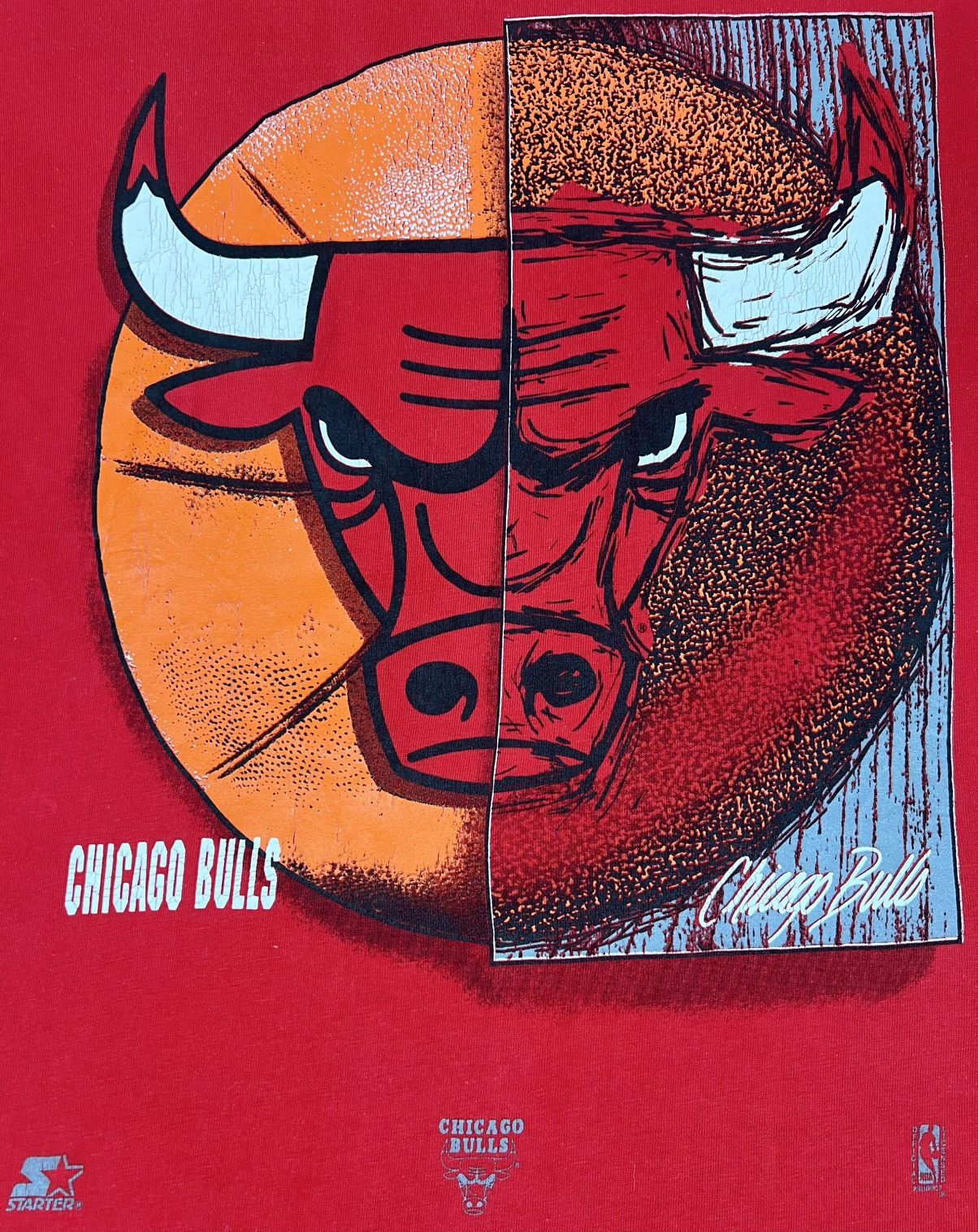 Starter Vintage Chicago Bulls x Starter Tee Size US XL / EU 56 / 4 - 4 Thumbnail