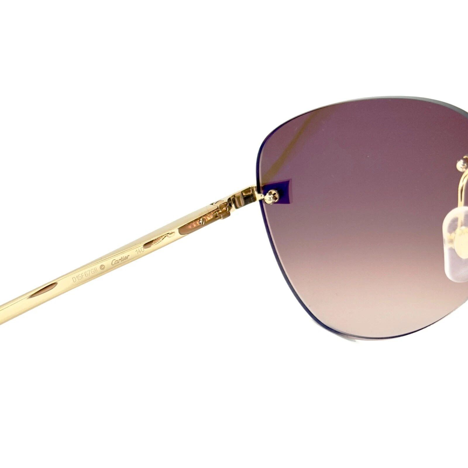 Cartier CARTIER Santos Dumont Screw CT0035RS Aviator Sunglasses 0035 Size ONE SIZE - 6 Thumbnail