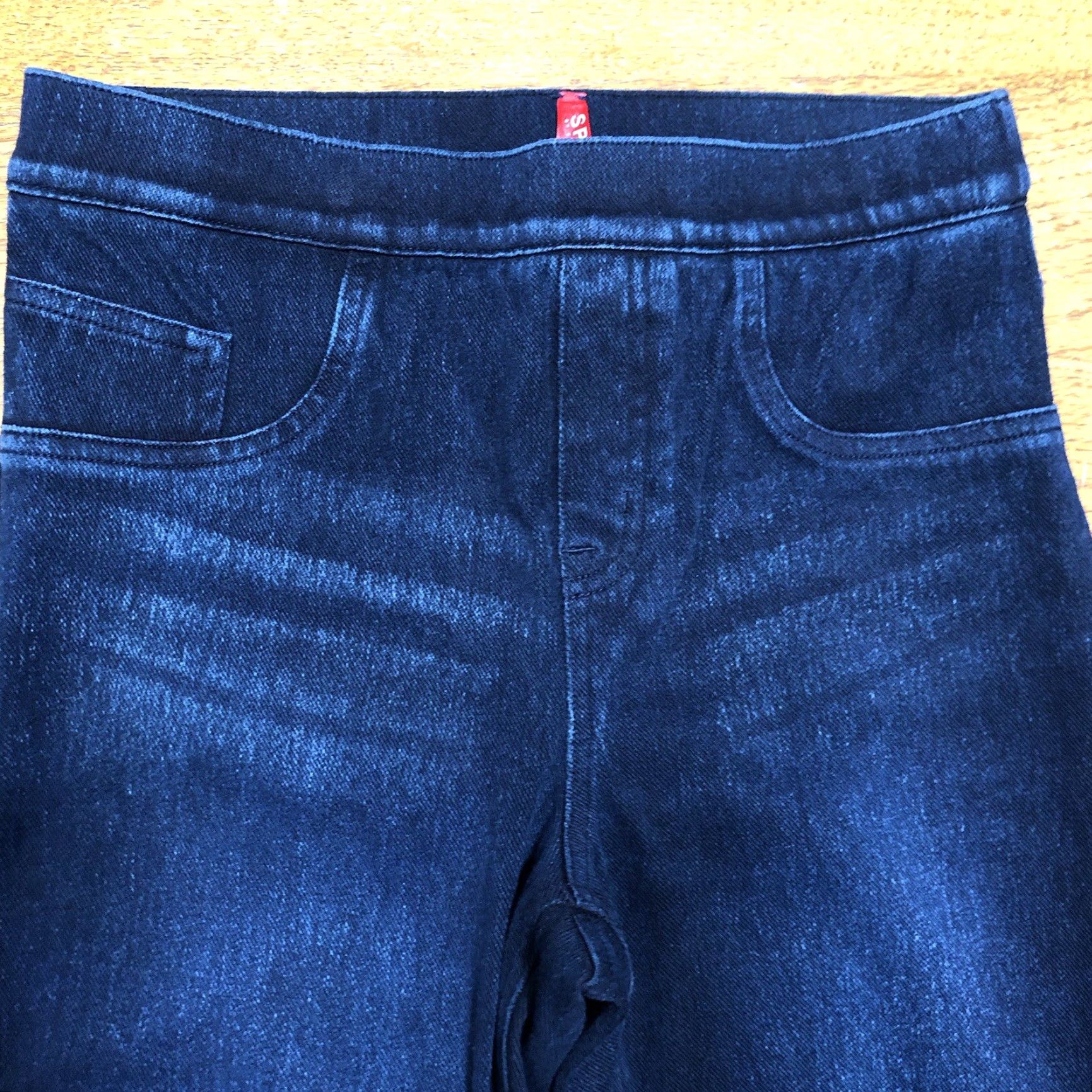 Spanx SPANX Jeans Jeggings Slim Dark Denim High Rise Pull On Blue 27 in Inseam 27.5 in Cotton Blend City Hipster Bohemian Stretch Womens Size 28" / US 6 / IT 42 - 3 Thumbnail