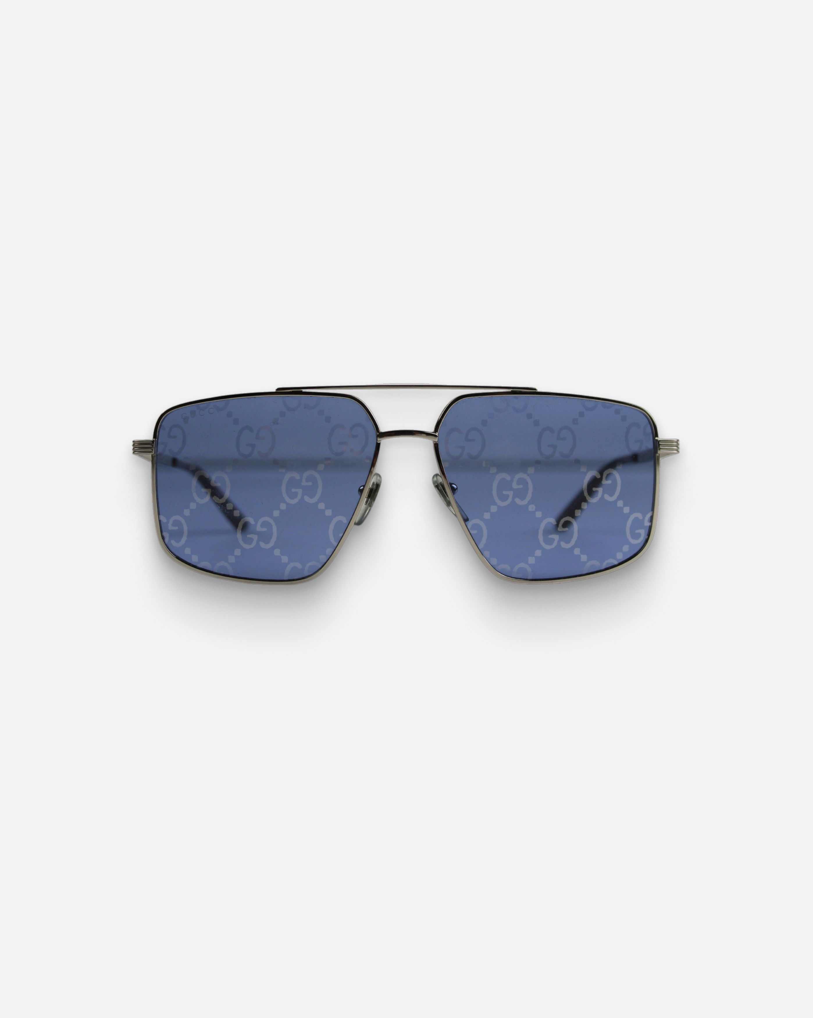 Gucci Gucci Pilot Monogram Sunglasses Size ONE SIZE - 1 Thumbnail