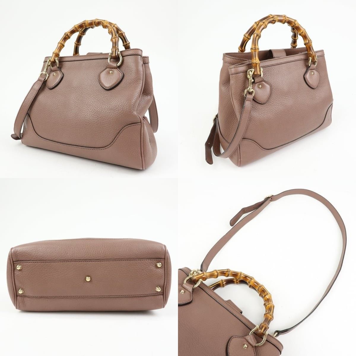 Gucci Gucci Bamboo Diana Leather Shoulder Bag Tan Size ONE SIZE - 3 Thumbnail