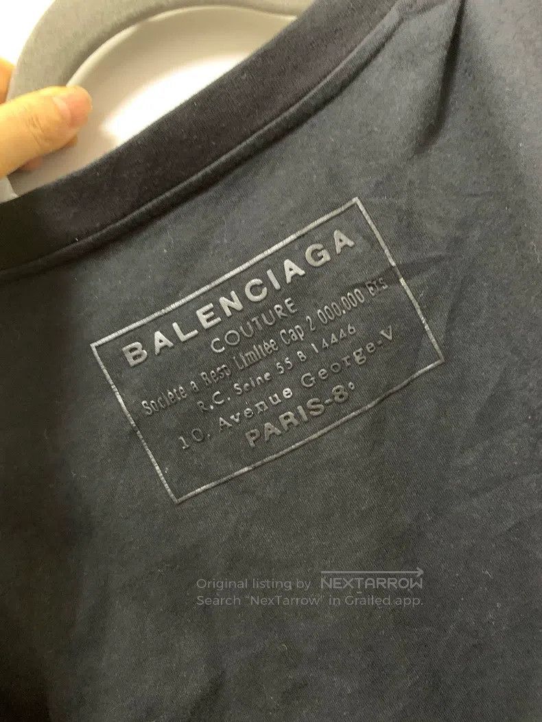Balenciaga Balenciaga Back label short-sleeved T-shirt, size L Size US L / EU 52-54 / 3 - 6 Thumbnail