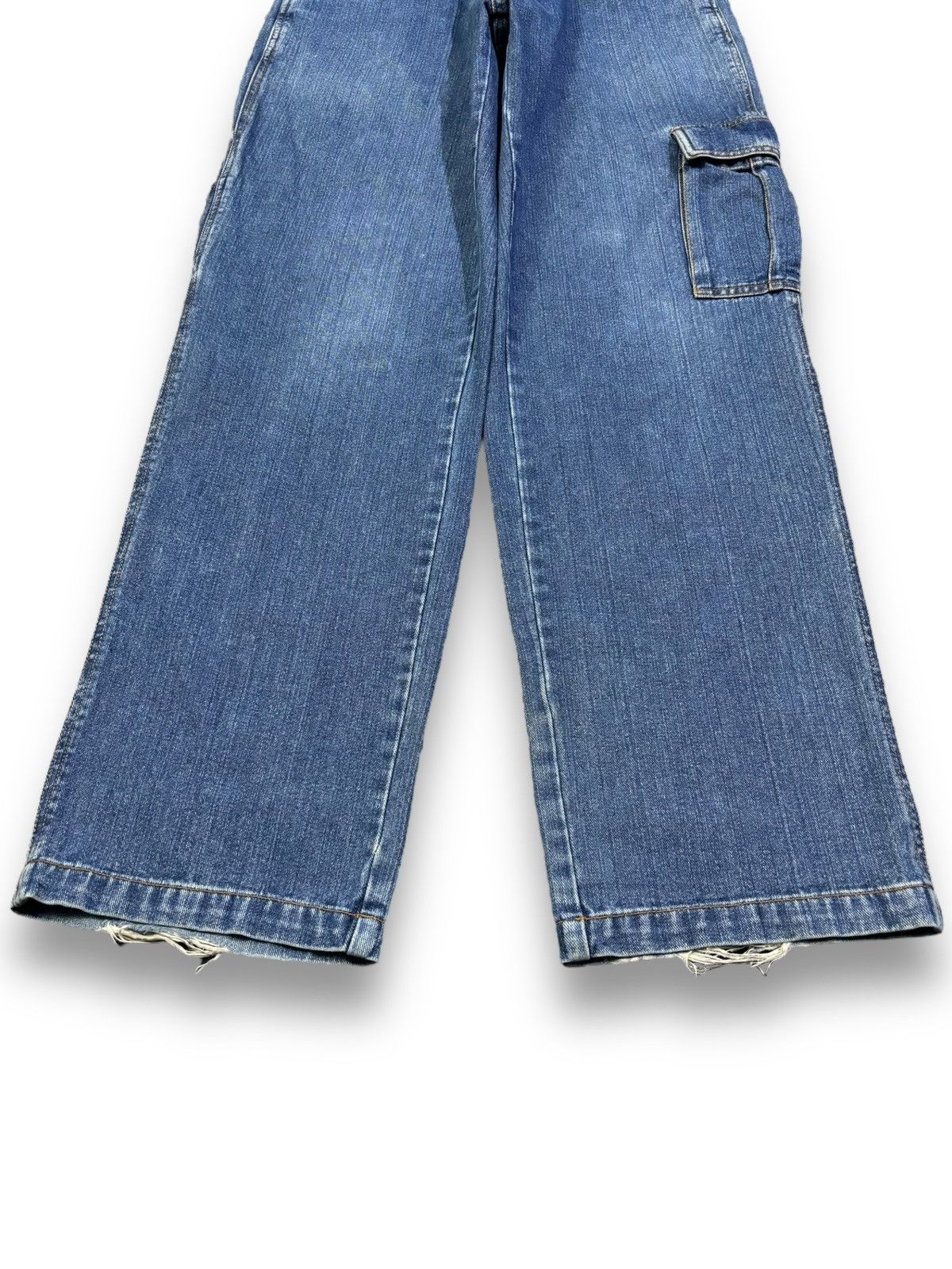 Airwalk Vintage Airwalk Blue Wash Faded Baggy Carpenter Cargo Jeans Size US 31 - 9 Thumbnail