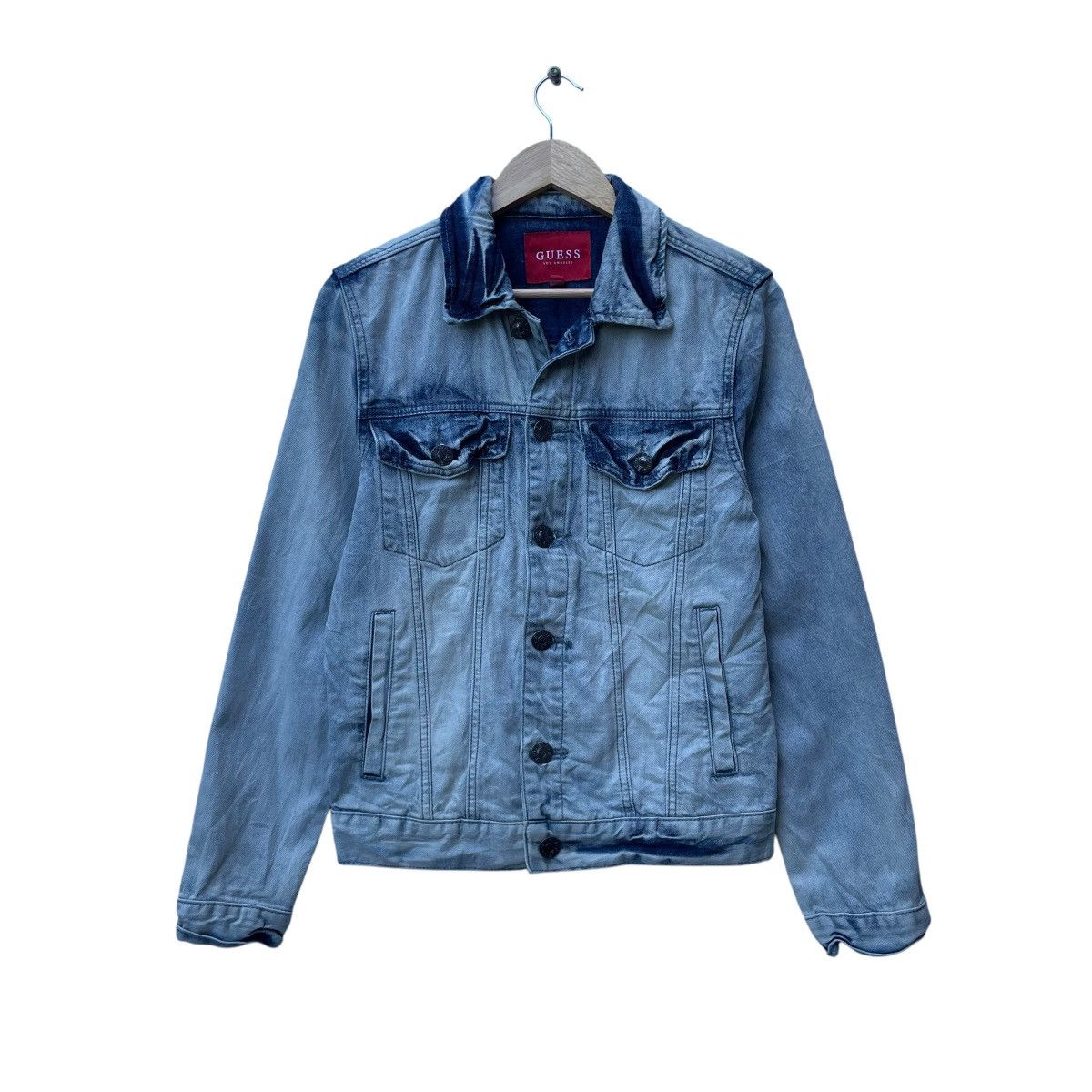 Guess 💥Vintage Guess Trucker Jacket Size US S / EU 44-46 / 1 - 1 Thumbnail