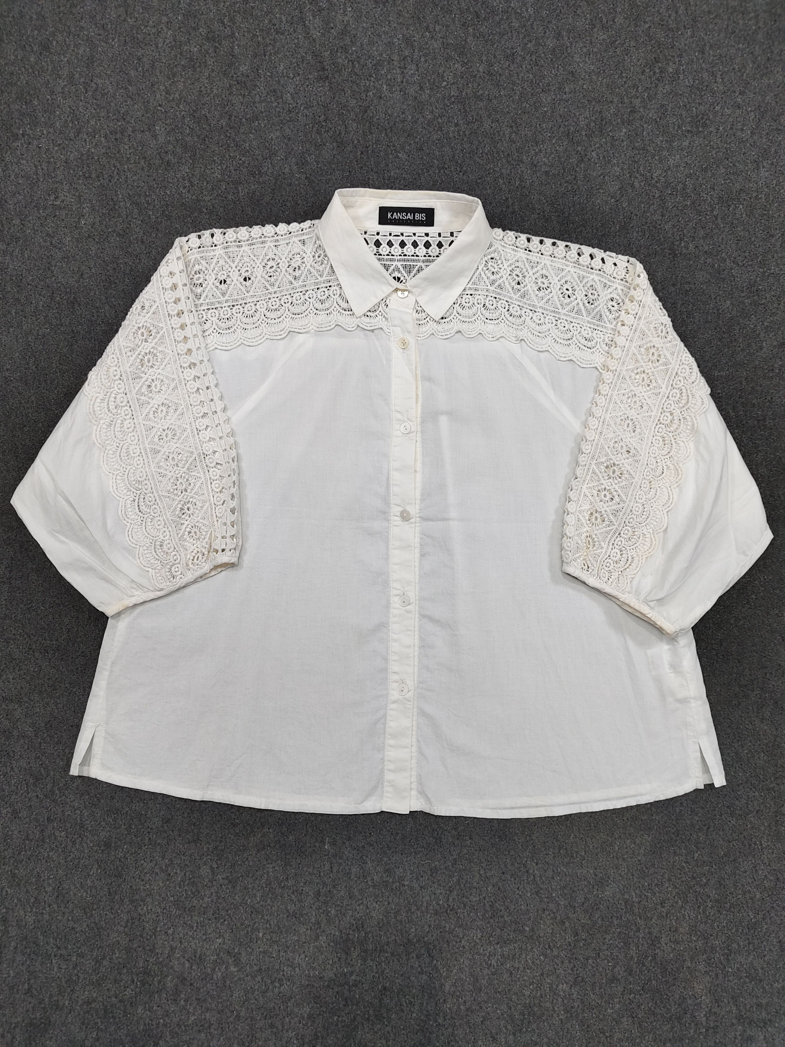 Kansai Yamamoto 🇯🇵 Kansai Bis 🇯🇵 Brocade Sleeves Blouses Size L / US 10 / IT 46 - 7 Thumbnail