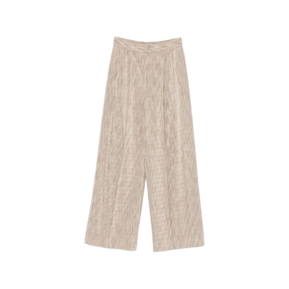 Giorgio Armani Giorgio Armani NEUTRALS Trousers - High-Waisted Trousers Size 30" / US 8 / IT 44 - 1 Thumbnail