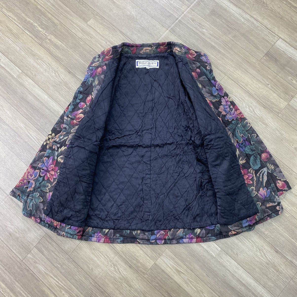 Yves Saint Laurent 1980s Vintage Yves Saint Lauren Florals YSL Boutique Blazers Size M / US 6-8 / IT 42-44 - 12 Thumbnail