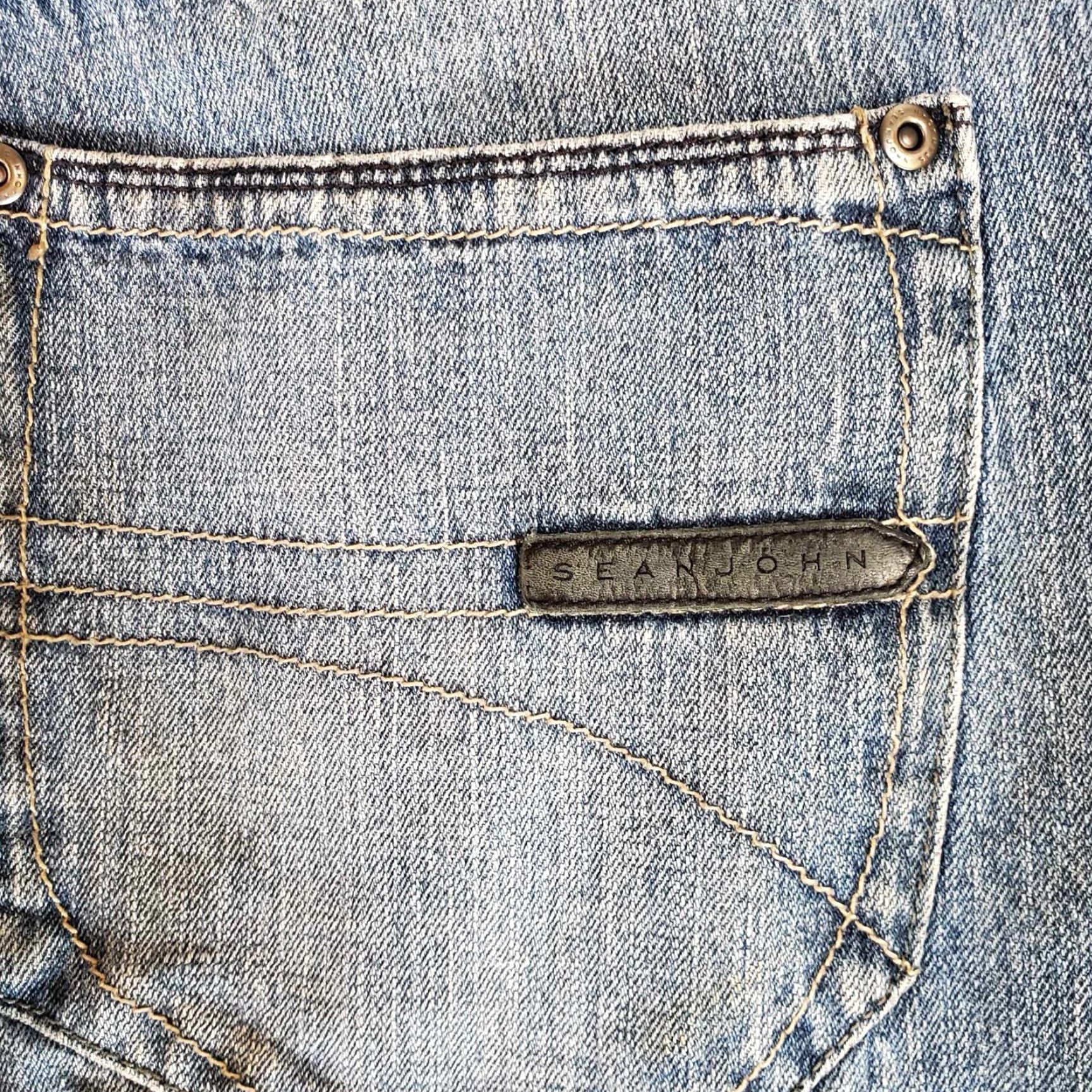 Sean John VINTAGE Sean John Diddy Y2K Baggy Denim Jeans Hip Hop Skater 38x32 Mens Blue 5-Pocket Design Inseam 32 Regular Waist 38 Shirt/Shoes? Size US 38 / EU 54 - 5 Thumbnail