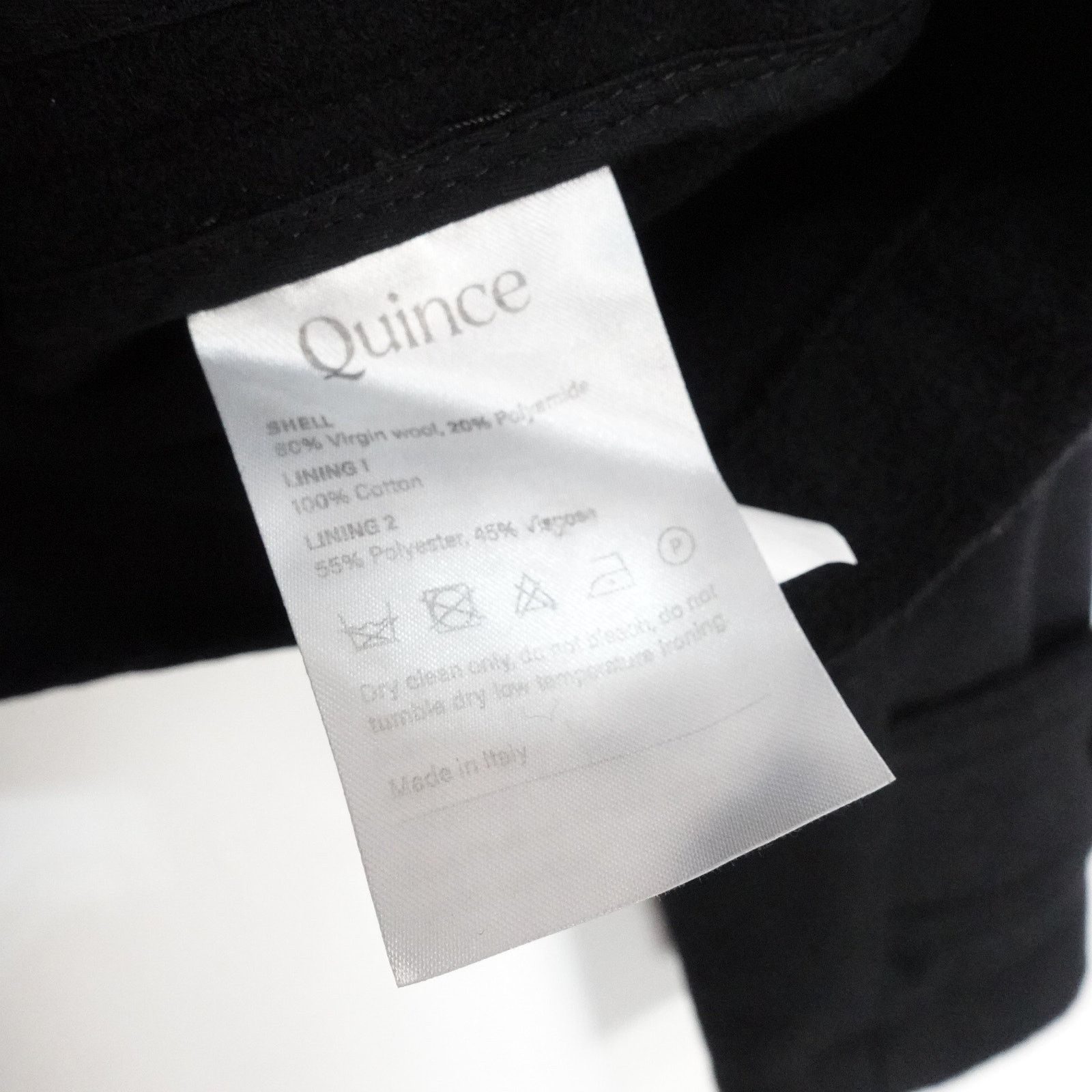 Quince Quince Italian Wool Men’s Medium Black Peacoat Size US M / EU 48-50 / 2 - 9 Thumbnail