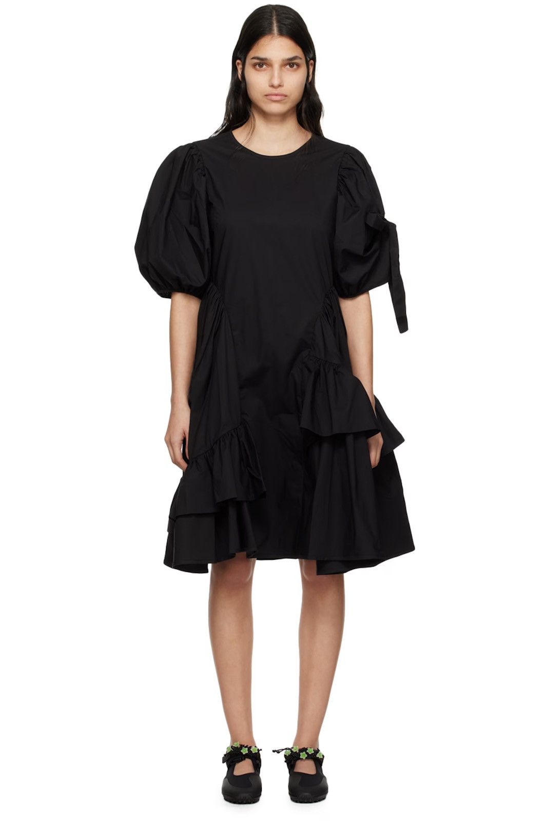 Cecilie Bahnsen CECILIE BAHNSEN Black Danita Midi Dress size US 8 Size M / US 6-8 / IT 42-44 - 1 Thumbnail