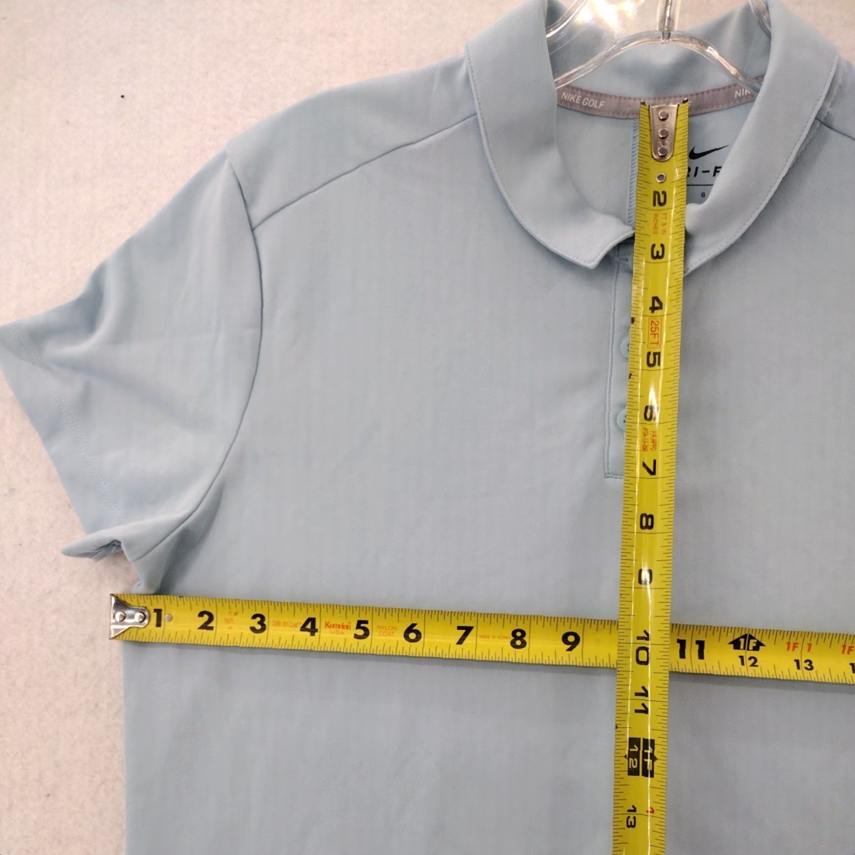 Nike Nike Shirt Womens Large Blue Dri-Fit Short Sleeve Polo Size L / US 10 / IT 46 - 4 Thumbnail