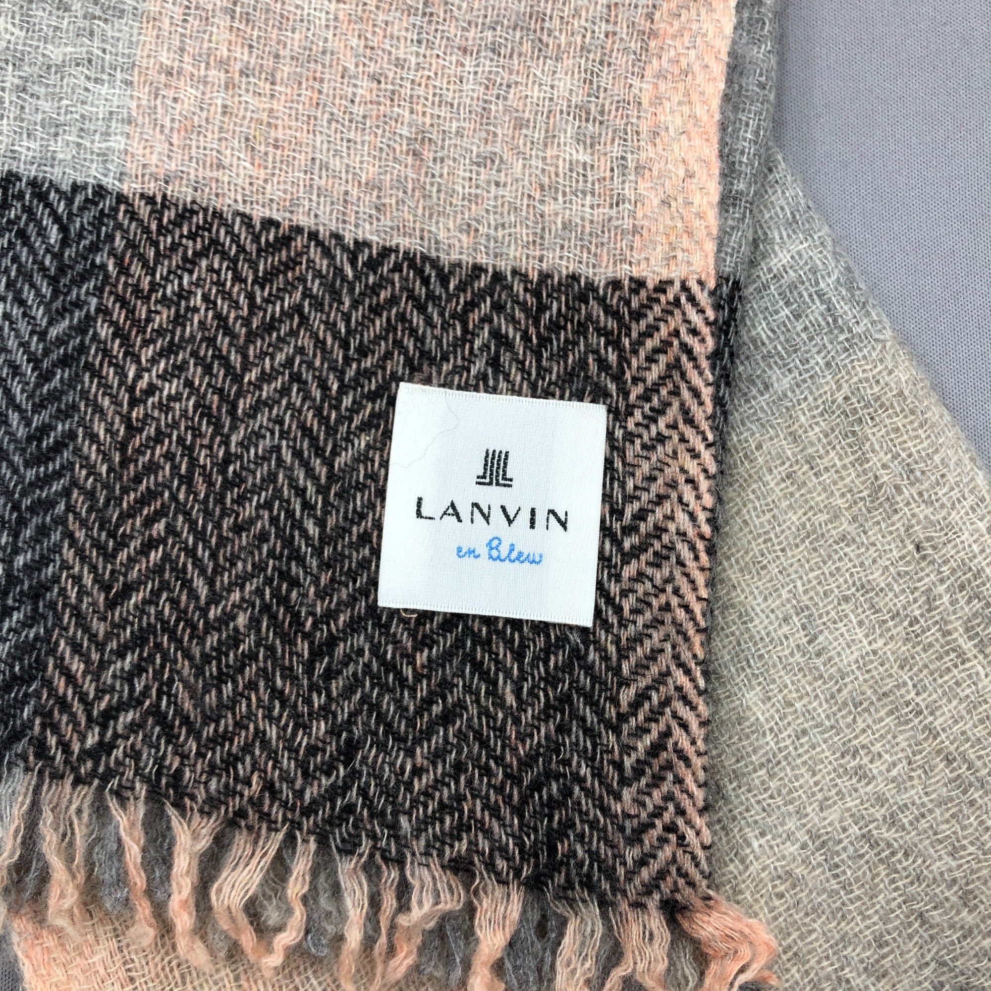 Lanvin Vintage Lanvin Scarf Wool Cashmere Winter Shawl Neck Scarves Size ONE SIZE - 6 Thumbnail
