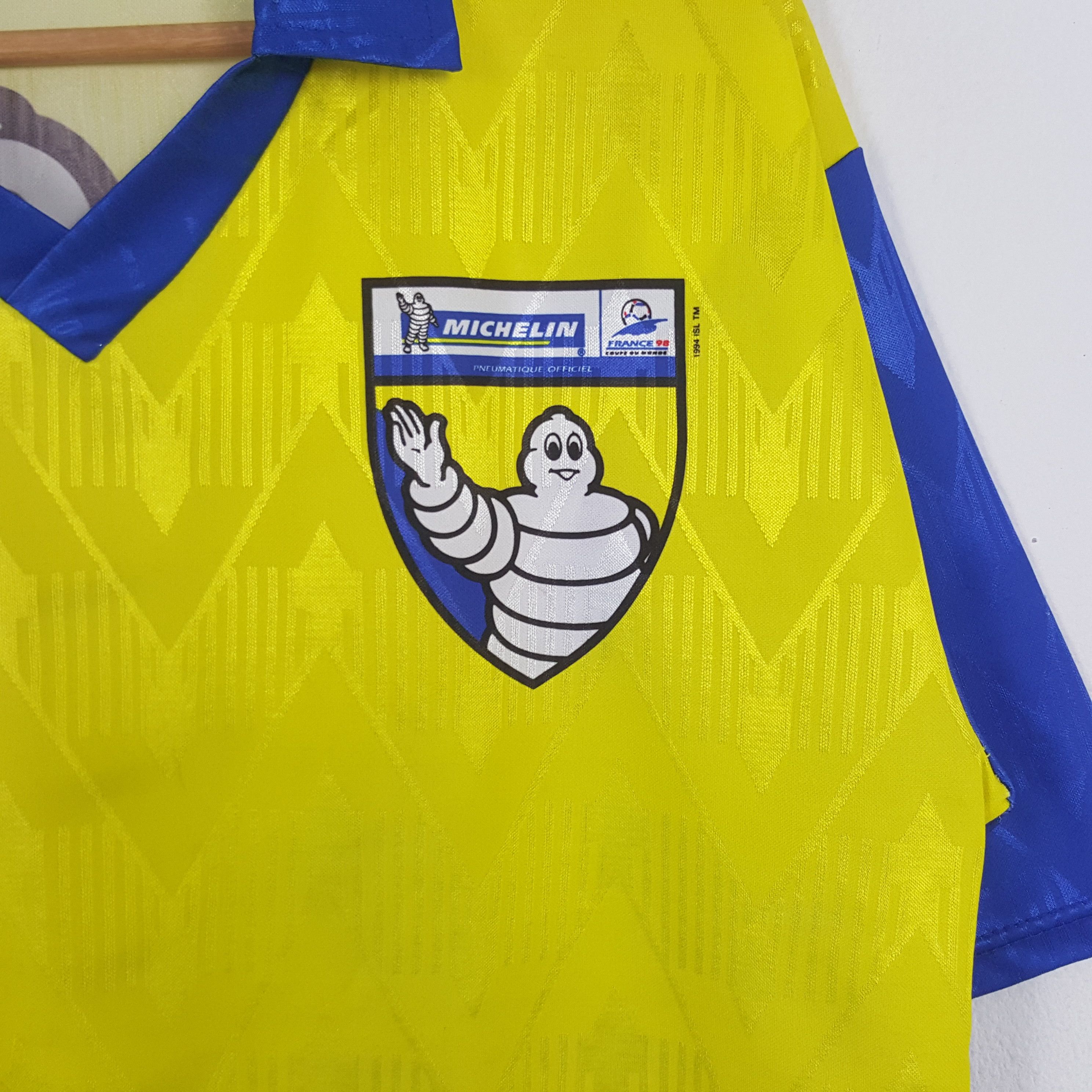 Vintage Vintage Michelin X World Cup France 98 Sports Style Jersey Size US L / EU 52-54 / 3 - 4 Thumbnail