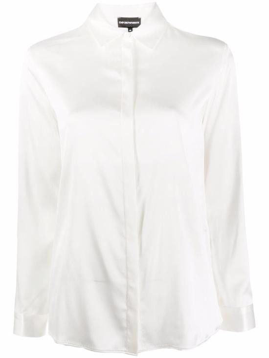 Emporio Armani EMPORIO ARMANI Women Shirts 8N2C39 2NXXZ0101 White Size XL / US 12-14 / IT 48-50 - 1 Thumbnail