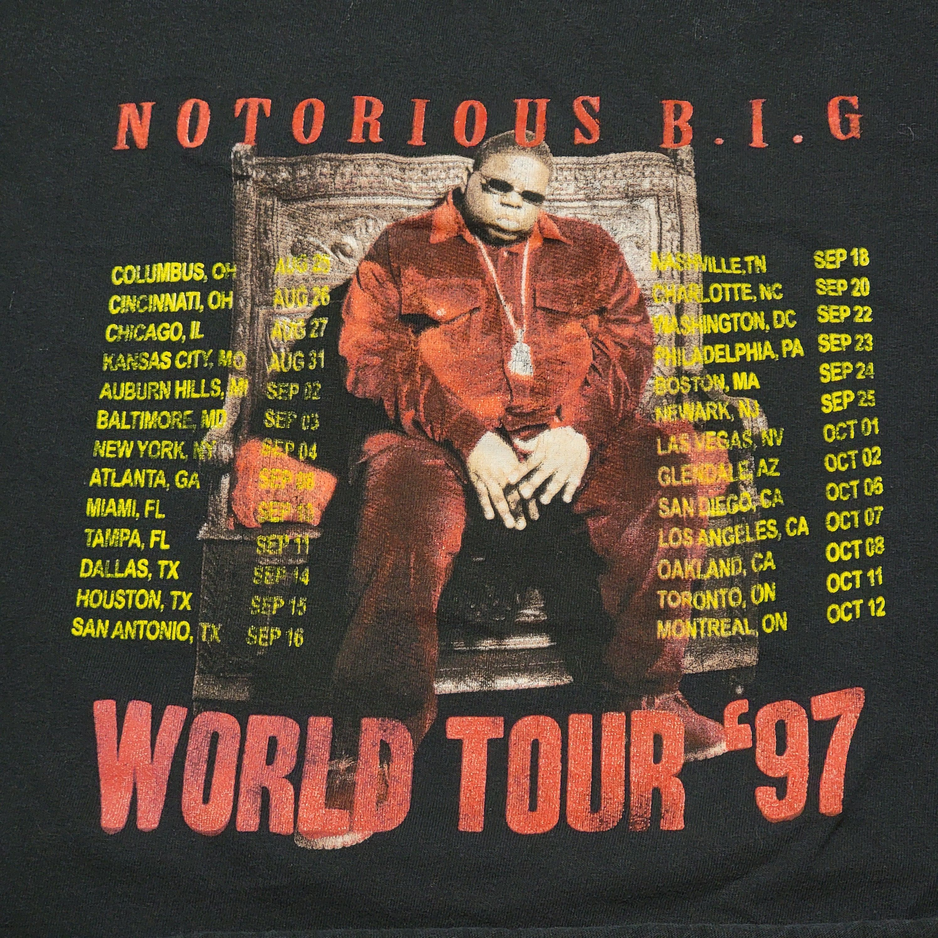 Other The Notorious BIG SS Cut Crop Tee "World Tour '97" - Size XL Size XL / US 12-14 / IT 48-50 - 2 Thumbnail