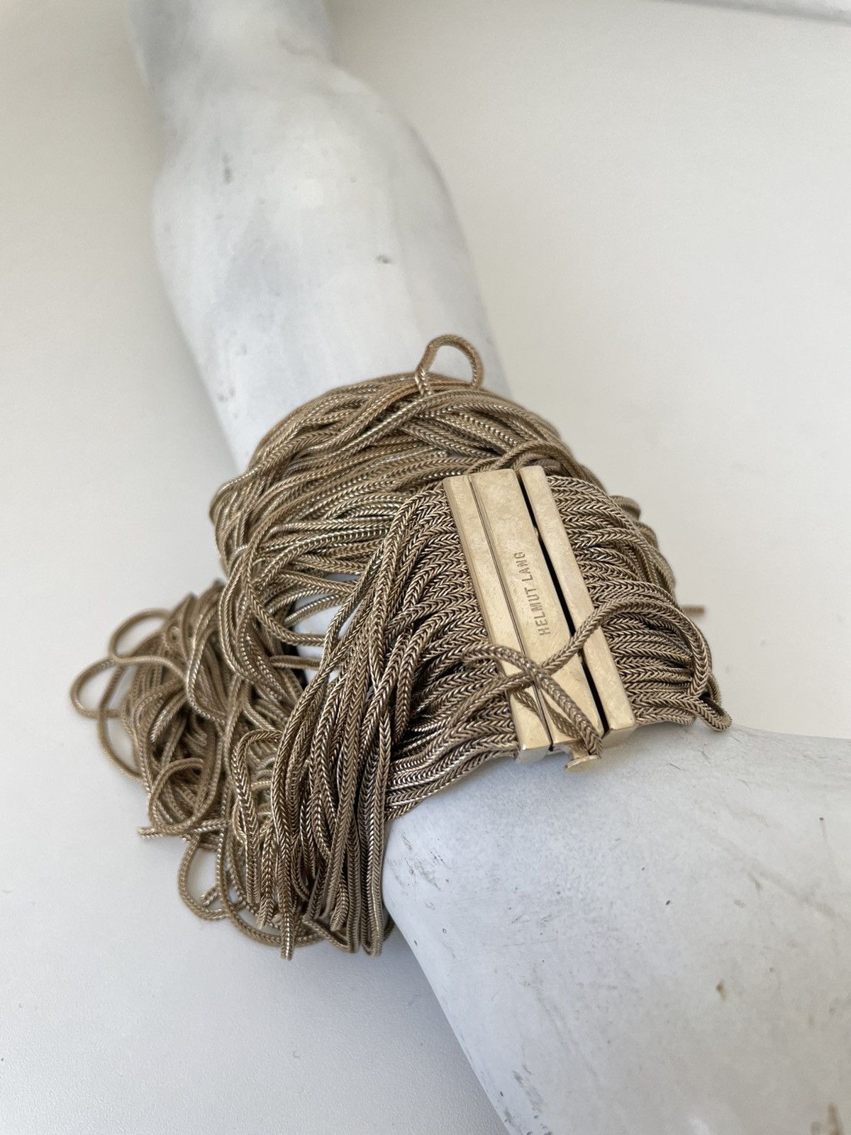 Helmut Lang Helmut Lang 90s Gold Chains Belt Size ONE SIZE - 5 Thumbnail