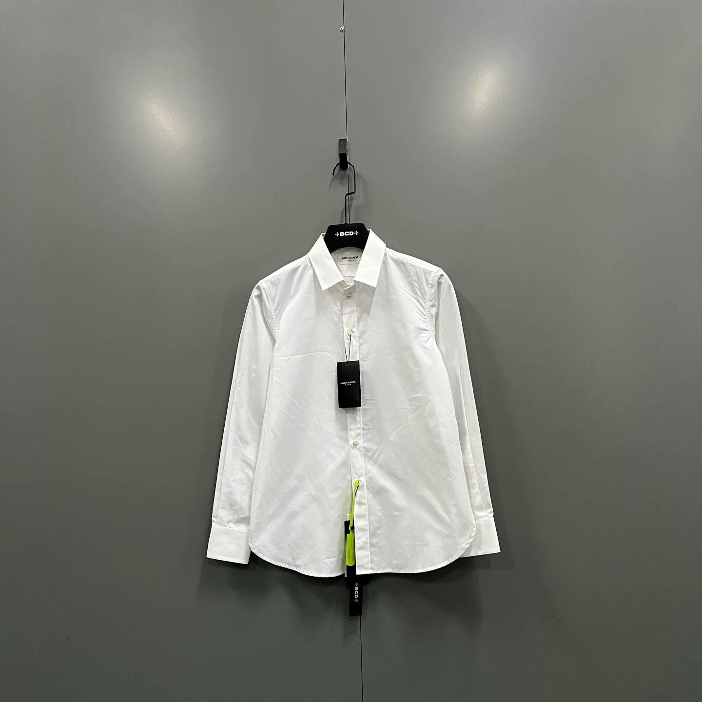 Saint Laurent White Long Sleeve Shirt Size 38