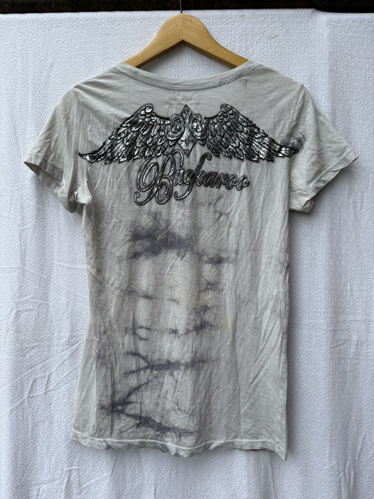 BUCKAROO Buckaroo feather skull tee Size US S / EU 44-46 / 1 - 2 Thumbnail