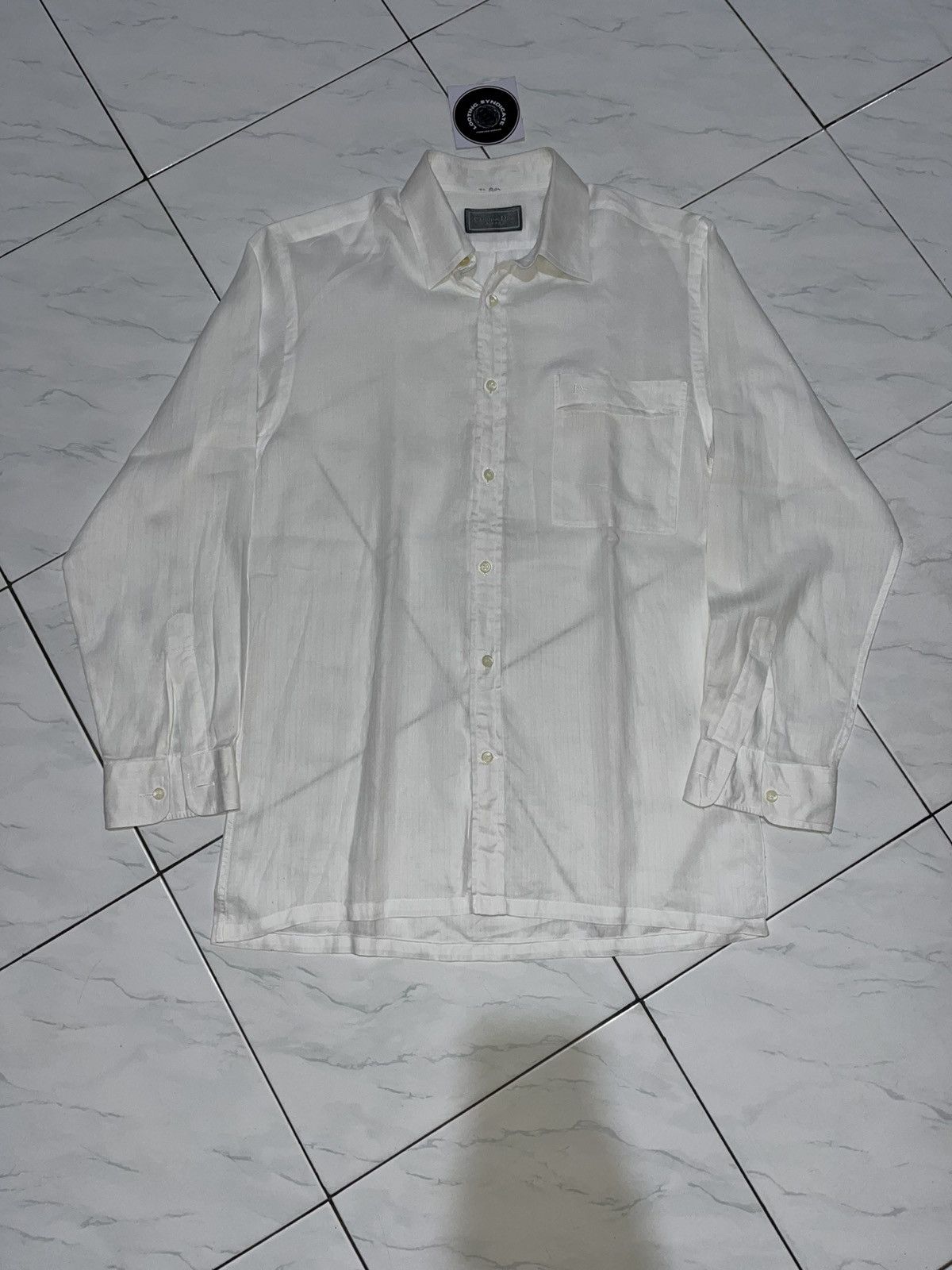 Dior 🔥Vintage Christian Dior Monsieur White Shirt Size US M / EU 48-50 / 2 - 1 Thumbnail