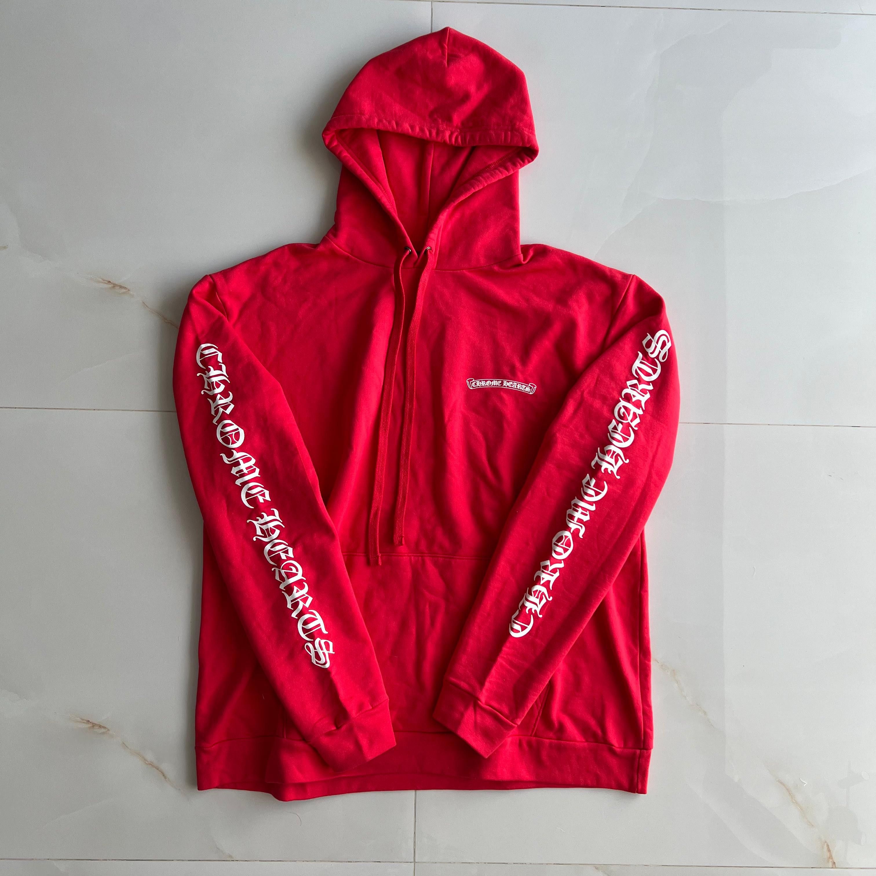 Chrome Hearts Chrome Hearts Scroll Hoodie Red Size US XL / EU 56 / 4 - 1 Thumbnail