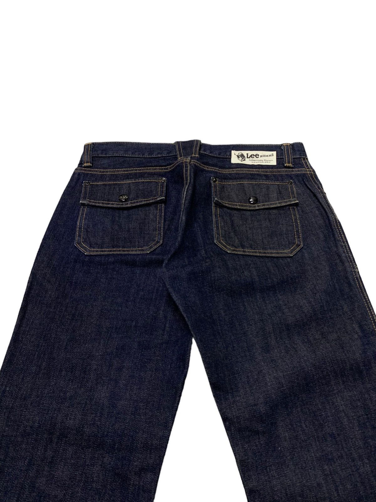 Lee × Levi's × Vintage Vintage Lee Rider Bush Pocket Denim Raw Indigo Pants Size US 30 / EU 46 - 10 Thumbnail