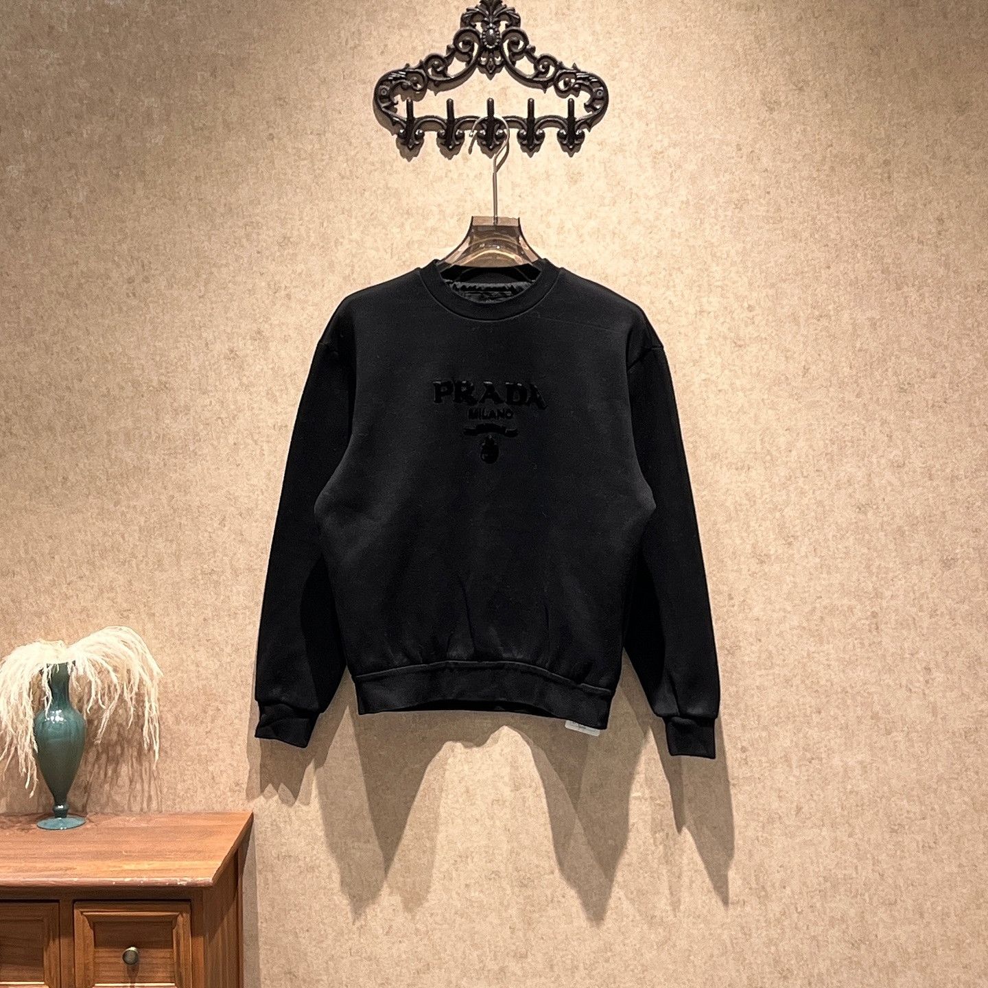 Prada Prada Embroidered Logo Sweatshirt US M Size US M / EU 48-50 / 2 - 1 Thumbnail