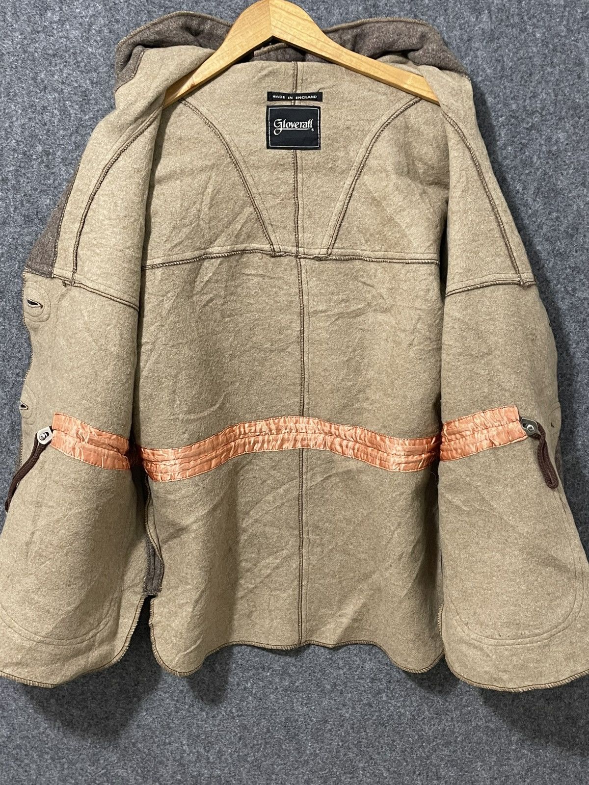 Gloverall Vintage Gloverall Woll Hooded Button Jacket Size US S / EU 44-46 / 1 - 4 Thumbnail