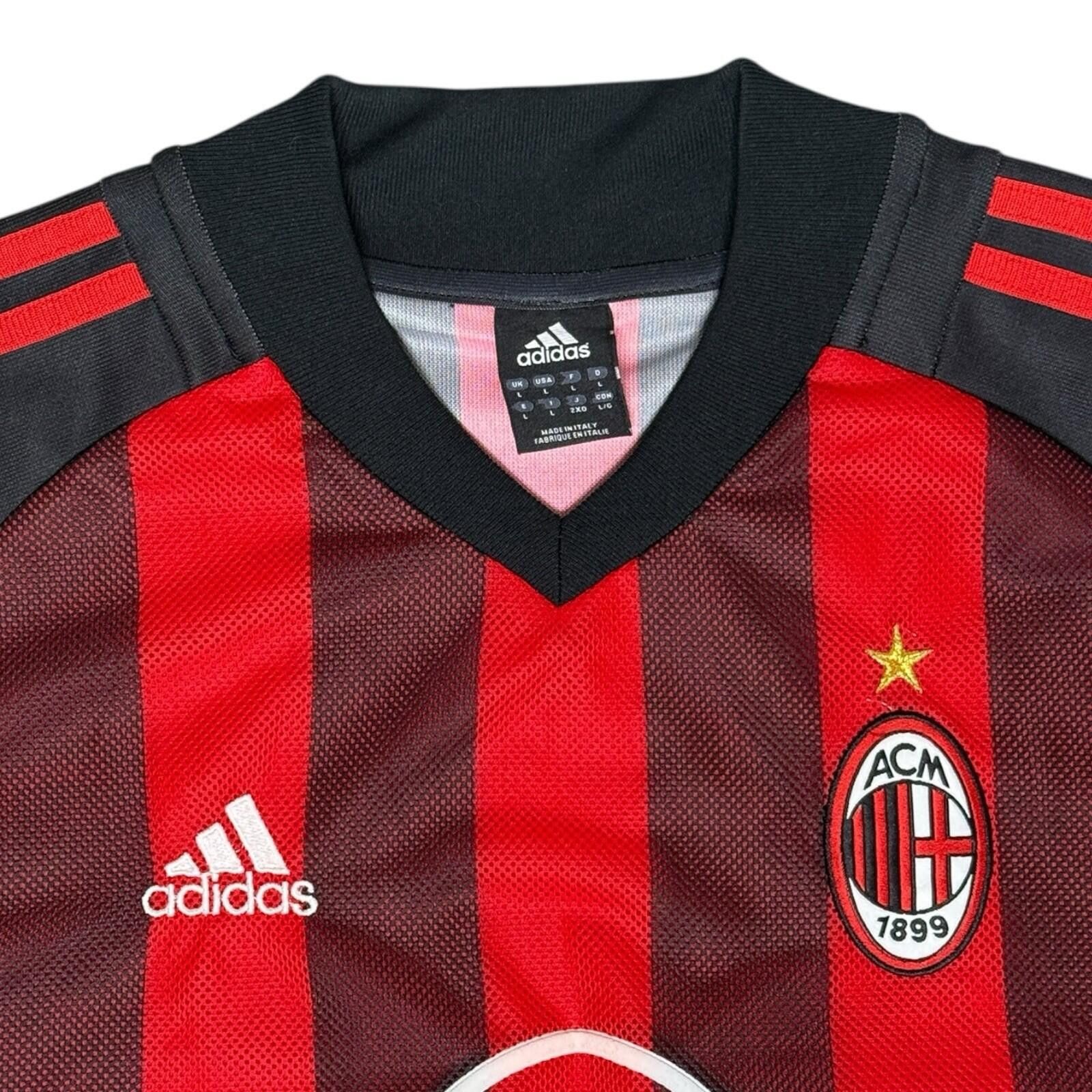 Adidas Vintage Adidas AC Milan 2002/03 Soccer Jersey L Men Football Size ONE SIZE - 4 Thumbnail