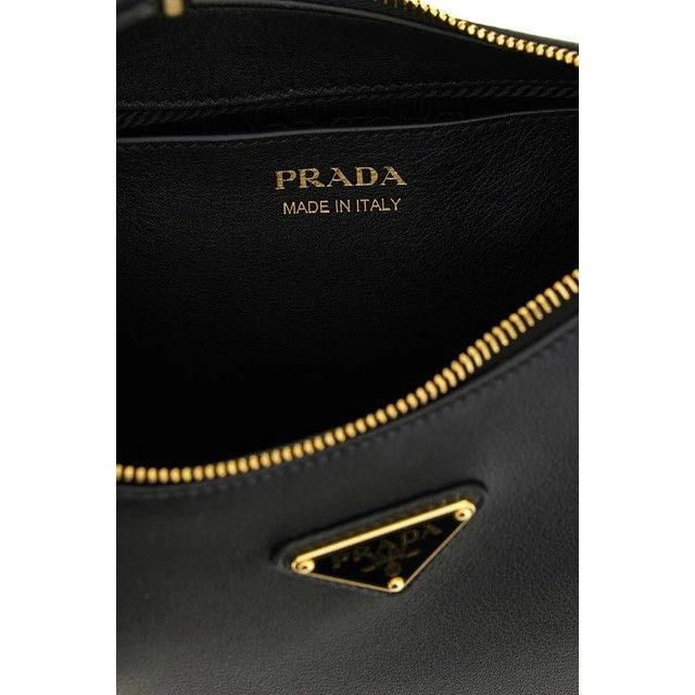 Prada PRADA Arque Small Black Smooth Leather Shoulder Bag New & Au Size ONE SIZE - 4 Thumbnail