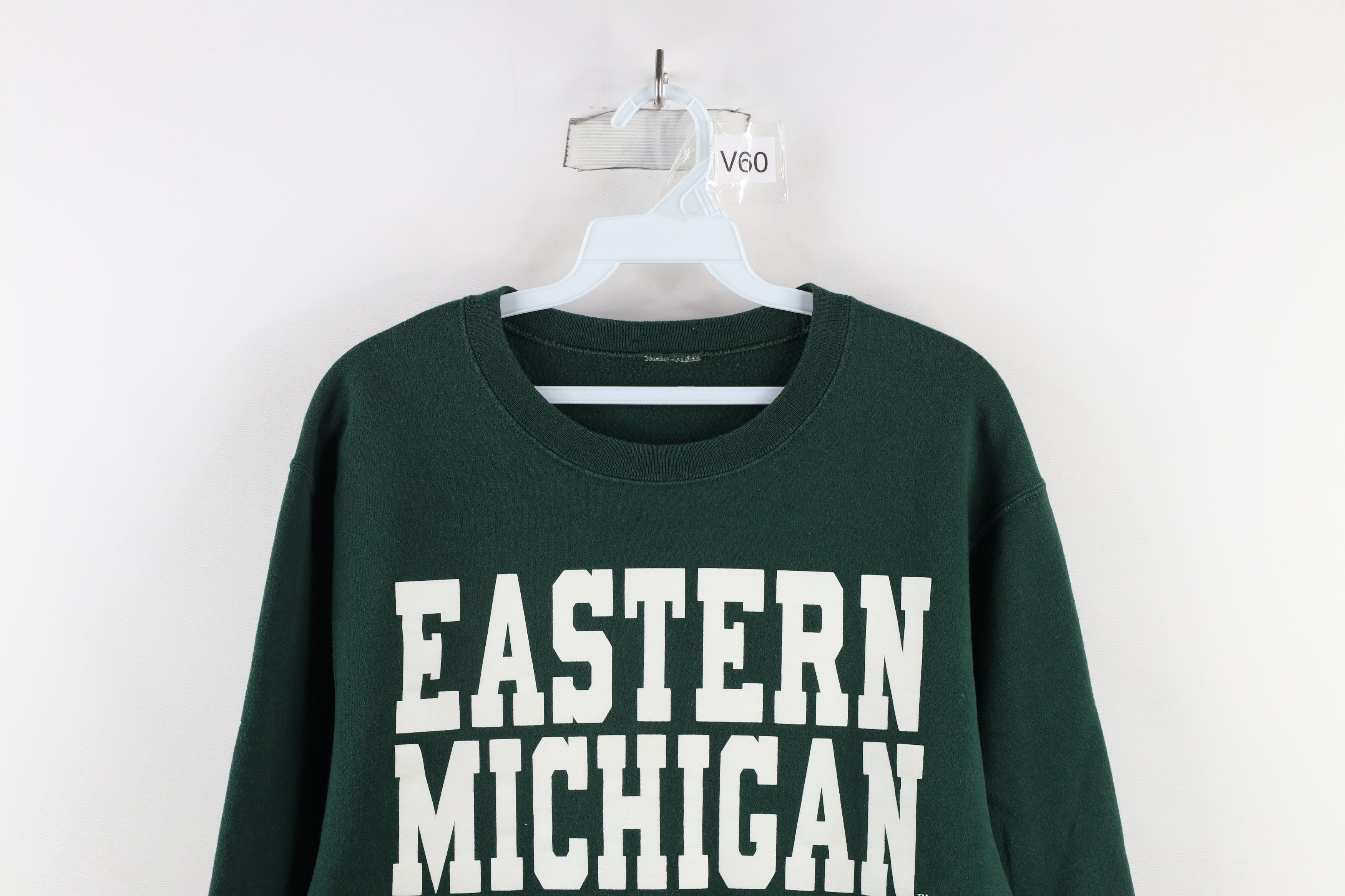 Vintage Vintage 90s Spell Out Eastern Michigan University Sweatshirt Size US S / EU 44-46 / 1 - 2 Thumbnail