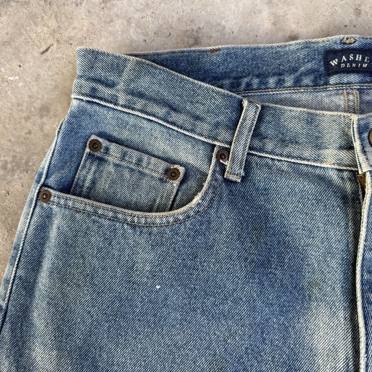 Japanese Brand W34 Vintage Washed Denim Faded Jean Pants Size US 34 / EU 50 - 6 Thumbnail