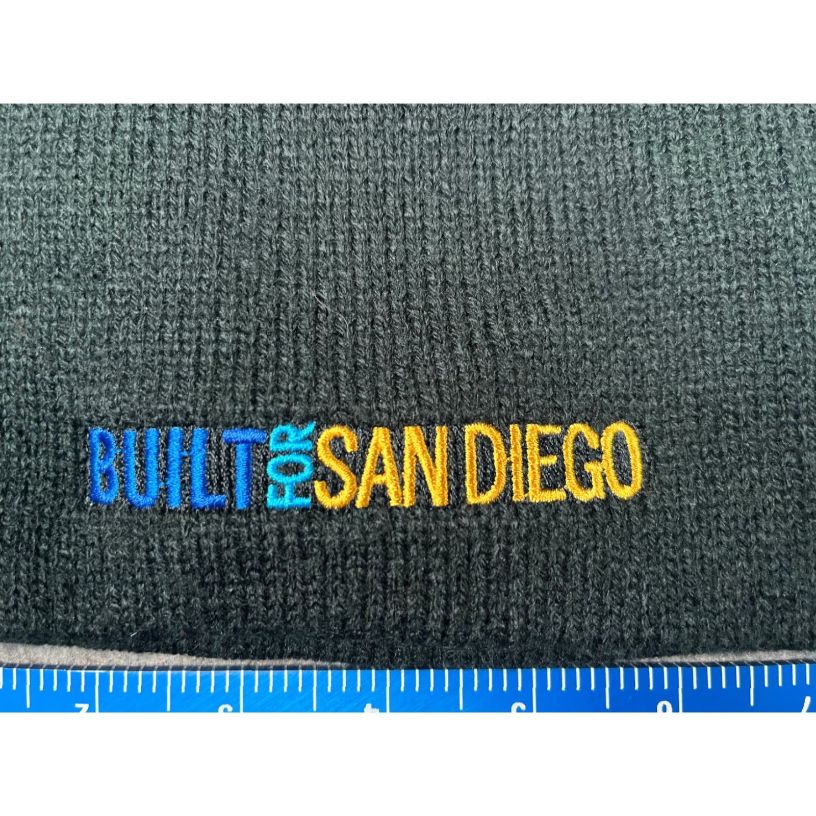 Port & Company Port & Company Beanie Hats Black Knit 100% Acrylic One Size Adult Men - Built For San Diego Beanie Toque Knit Cap Size ONE SIZE - 2 Thumbnail