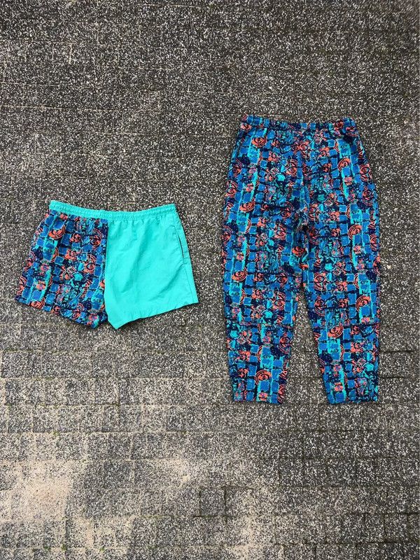 Adidas × Vintage 2in1 Adidas 90s vintage abstract sweatpants + shorts L/XL Size US 36 / EU 52 - 4 Thumbnail
