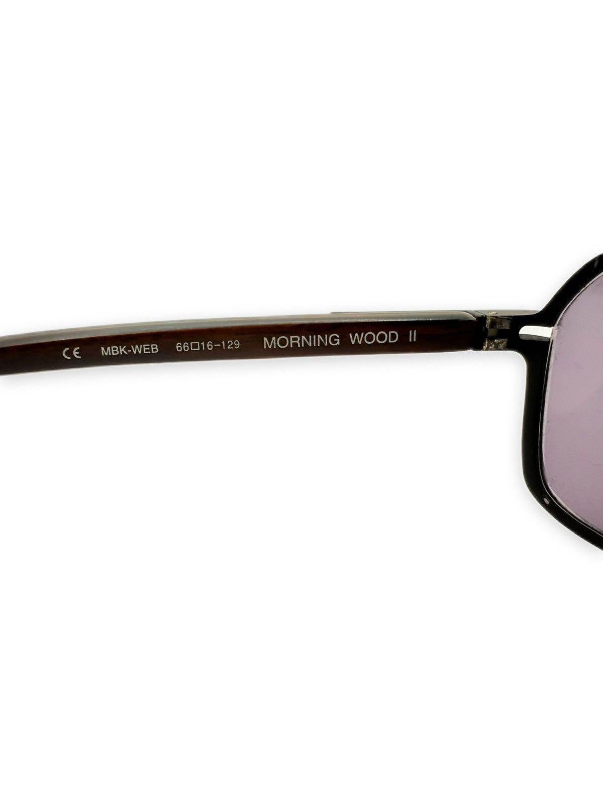 Chrome Hearts Chrome Hearts ‘Morning Wood II’ Fleur de Lis Purple Sunglasses Size ONE SIZE - 6 Thumbnail