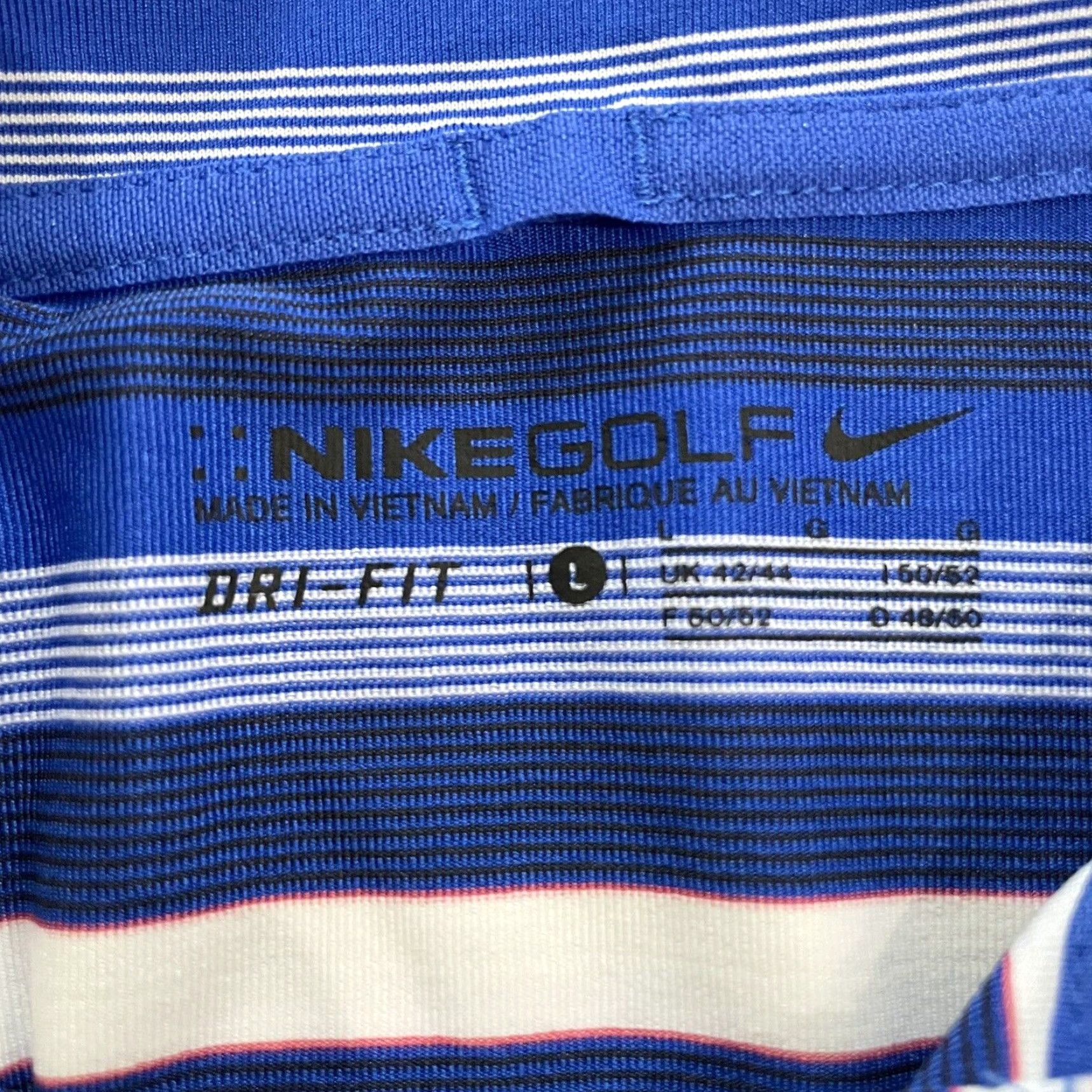 Nike Nike Golf Polo Shirt Men L Blue Boise State Striped Dri-Fit Golf Apparel Size US L / EU 52-54 / 3 - 4 Thumbnail
