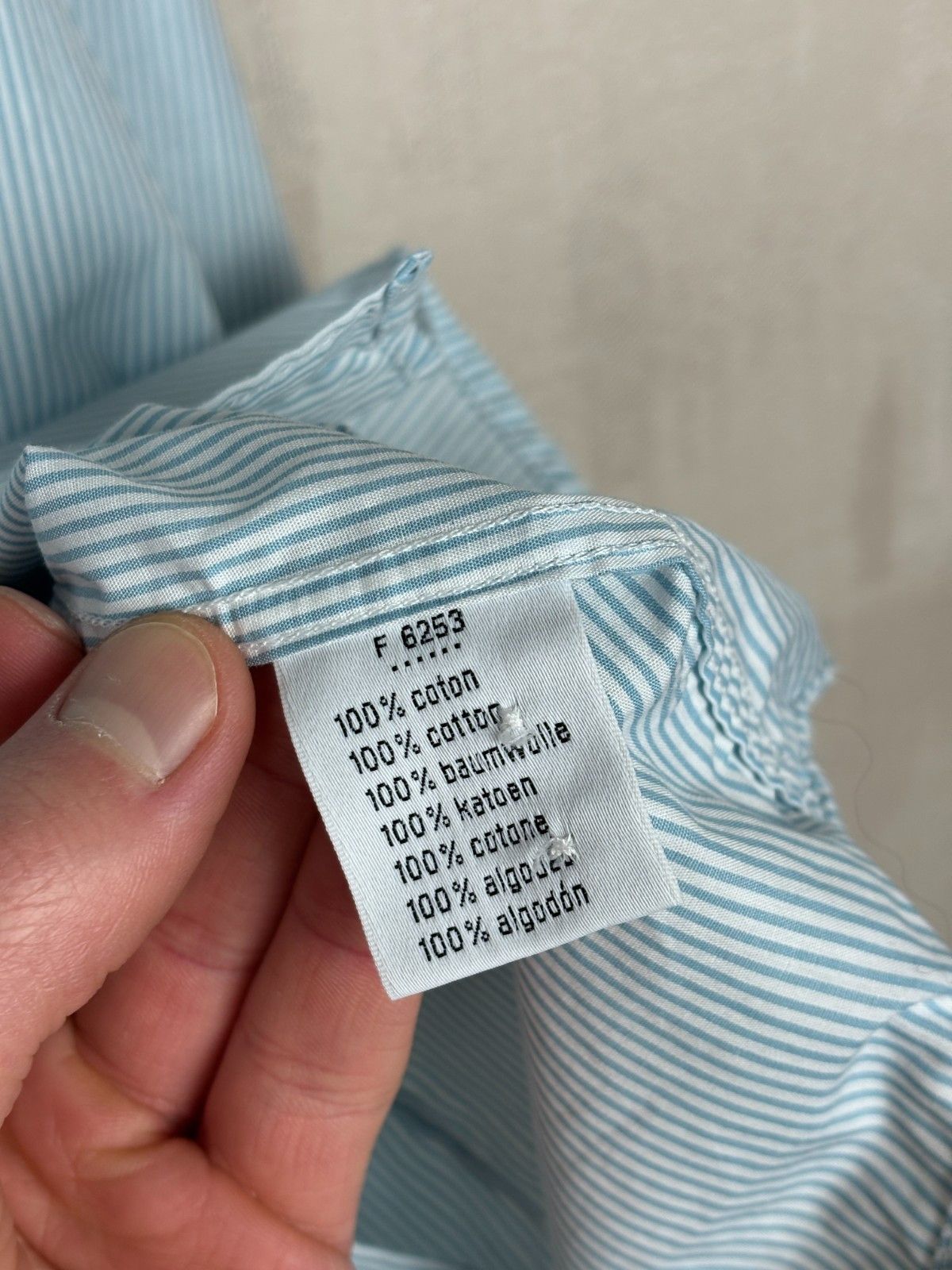 Lacoste Lacoste Striped Shirt Long Sleeve Pocket Slim Tailored Fit Size US L / EU 52-54 / 3 - 12 Thumbnail