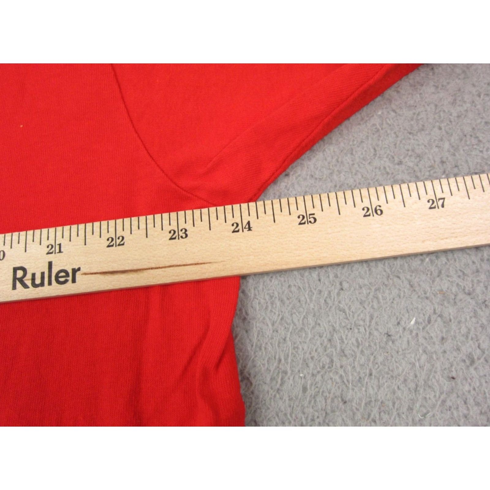 Fruit Of The Loom Fruit of the Loom Shirt Mens 2XL Red Vintage T-Shirt Crew Neck Short Sleeve Knit Cotton 90s Outdoor Mens VINTAGE Size US XXL / EU 58 / 5 - 6 Thumbnail
