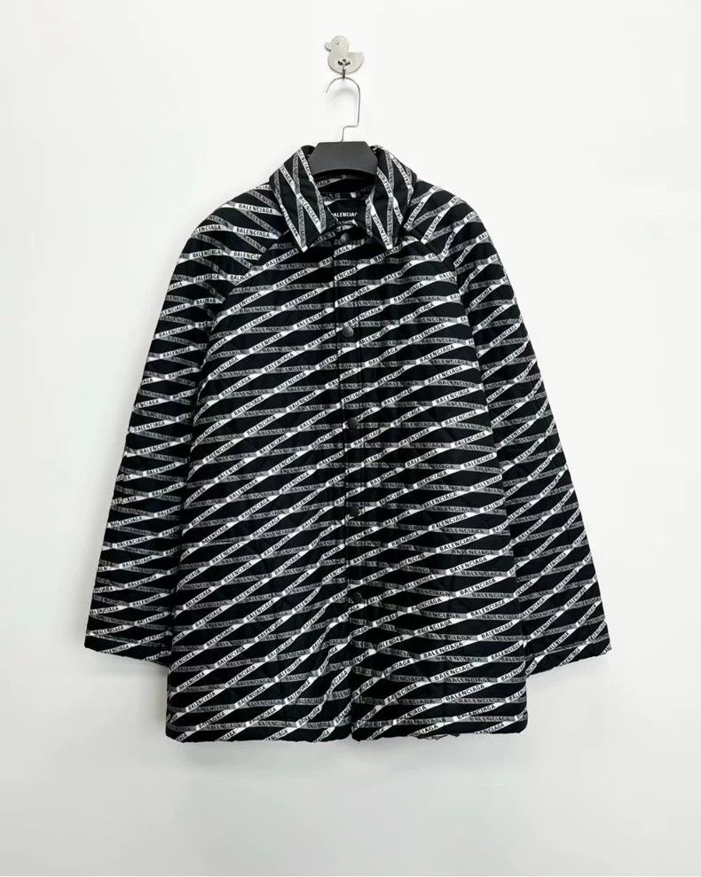Balenciaga Balenciaga Striped Logo Lightweight Jacket Size US M / EU 48-50 / 2 - 1 Thumbnail