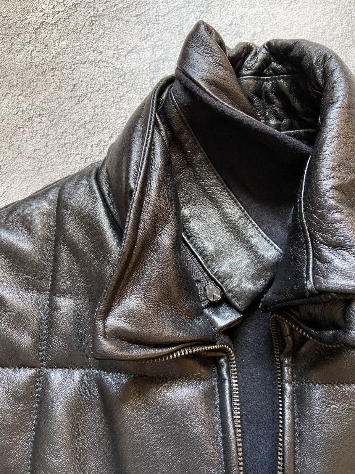 If Six Was Nine Vintage Padded Leather Vest Rick Owens Undercover Style Size US M / EU 48-50 / 2 - 6 Thumbnail
