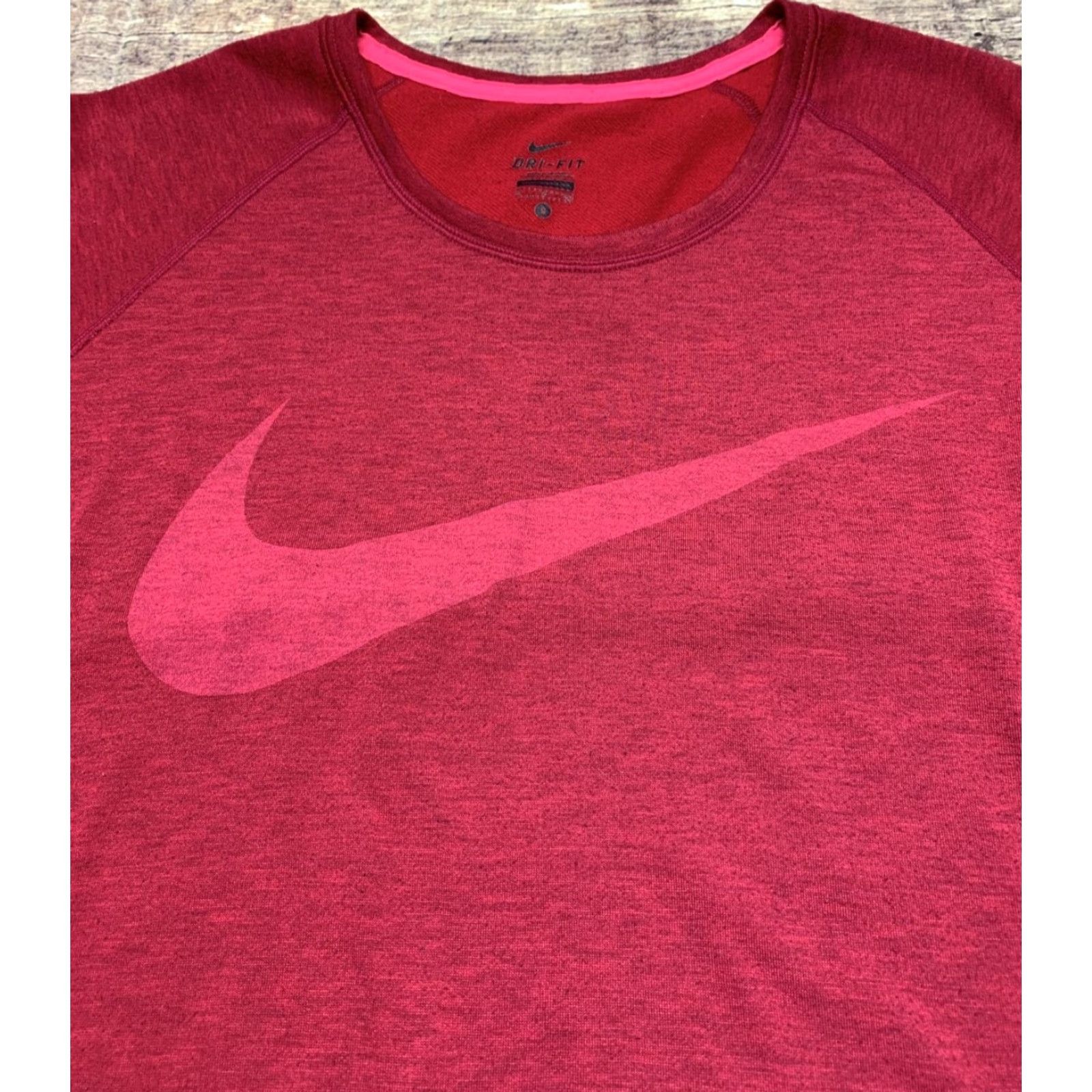 Nike Nike Dri-FIT Sweatshirt Women’s Red Small Pullover Crew Neck Activewear - Nike Woman’s Size Small XS? Size S / US 4 / IT 40 - 3 Thumbnail